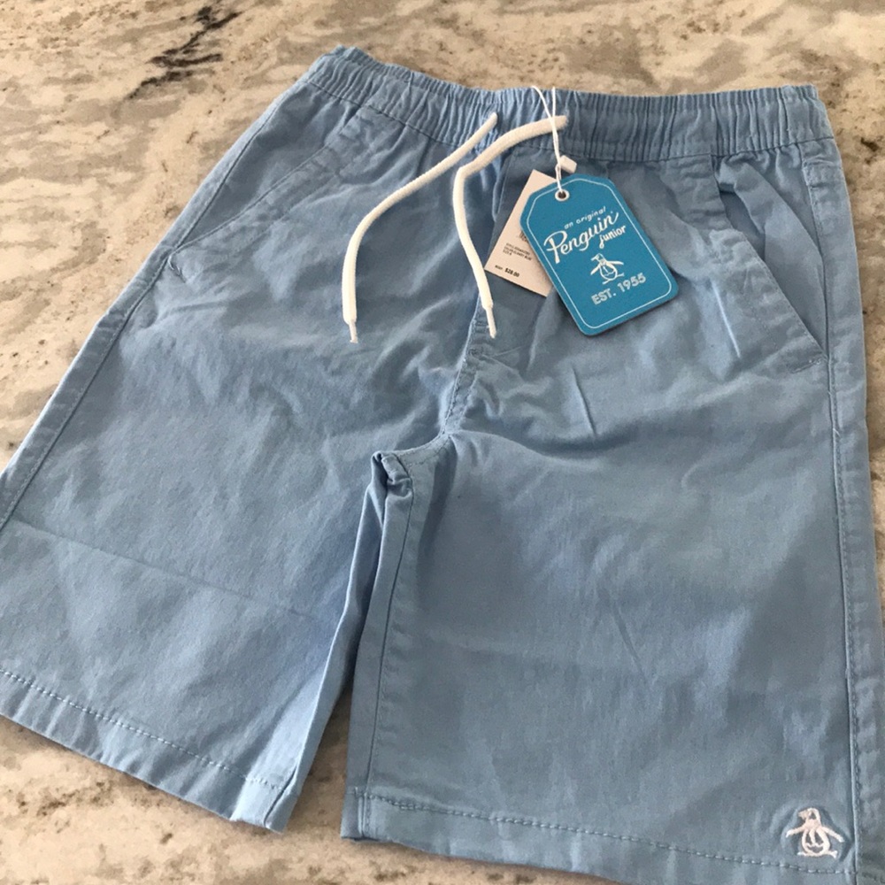 Penguin junior shorts baby blue